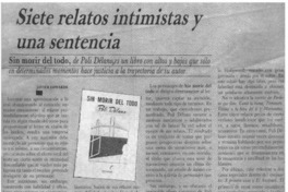 Siete relatos intimistas y una sentencia