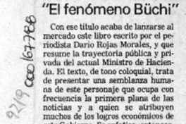 "El Fenómeno Büchi"  [artículo].