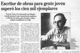 Escritor de obras para gente joven superó los cien mil ejemplares