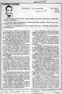 Edesio Alvarado  [artículo] Esteban Barruel.