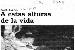 A estas alturas de la vida  [artículo] Luis Sánchez Bardón.