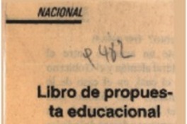 Libro de propuesta educacional