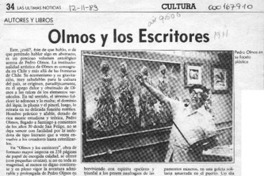Olmos y los escritores  [artículo] Filebo.