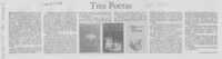 Tres poetas
