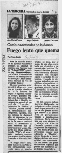 Fuego lento que quema  [artículo] Toño Freire.