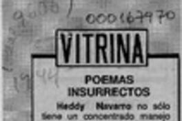 Poemas insurrectos  [artículo] Carlos Ossa.