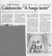 Celebración "A fuego lento"