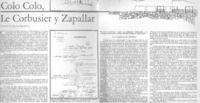 Colo Colo, Le Corbusier y Zapallar