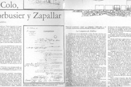 Colo Colo, Le Corbusier y Zapallar