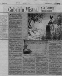 Gabriela Mistral y la "sombra envenenada"  [artículo] Rubén Moore Jeraldo.