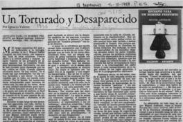 Un torturado y desaparecido