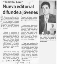 Nueva editorial difunde a jóvenes  [artículo].