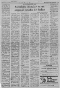 Sabiduría popular en un original estudio de dichos  [artículo] Germán Carmona Mager.