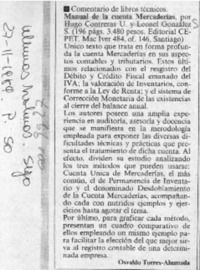 Comentario de libros técnicos