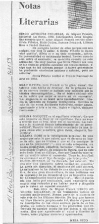 Notas literarias  [artículo] Mesa Seco.