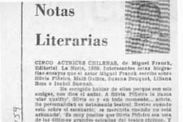 Notas literarias  [artículo] Mesa Seco.