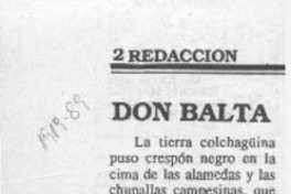 Don Balta  [artículo].