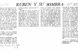 Rubén y su sombra  [artículo] Federico Tatter.