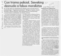 Con trama policial, Sieveking desnuda a los falsos moralistas  [artículo].