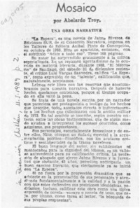 Mosaico  [artículo] Abelardo Troy.