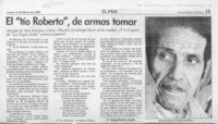 El "tío Roberto", de armas tomar