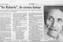 El "tío Roberto", de armas tomar