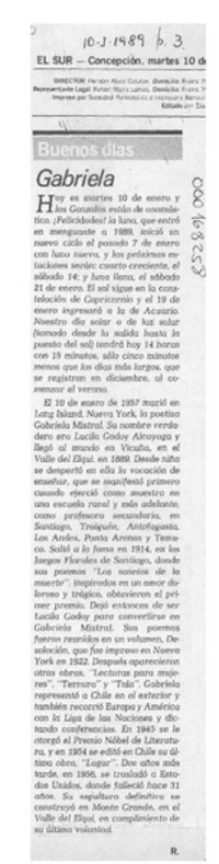 Gabriela  [artículo] R.