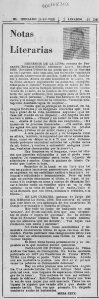 Notas literarias