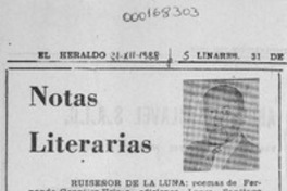 Notas literarias