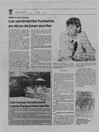 Los sentimientos humanos en obras de joven escritor  [artículo].