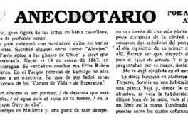 Anecdotario  [artículo] Ana Iris Alvarez Núñez.