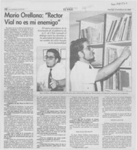 Mario Orellana, "Rector Vial no es mi enemigo"