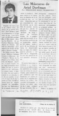 Las máscaras de Ariel Dorfman