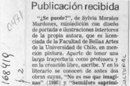 Publicación recibida  [artículo].