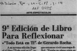 9a. edición de libro para reflexionar