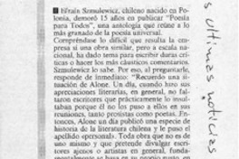 Se supo que --  [artículo].