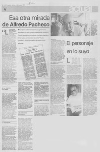 Esa otra mirada de Alfredo Pacheco