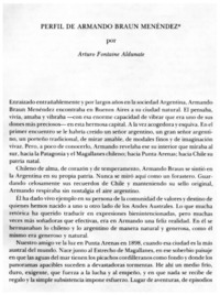 Perfil de Armando Braun Menéndez