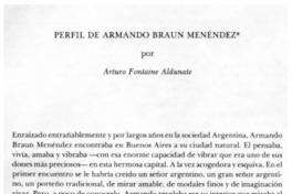 Perfil de Armando Braun Menéndez
