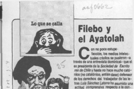 Filebo y el Ayatolah  [artículo].