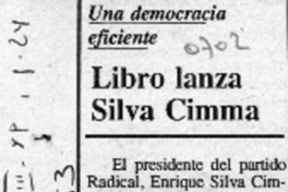 Libro lanza Silva Cimma
