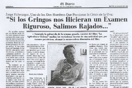 "Si los gringos nos hicieran un examen riguroso, salimos rajados -- "