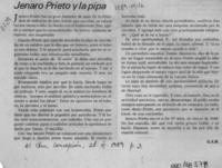 Jenaro Prieto y la pipa  [artículo] G. A. M.