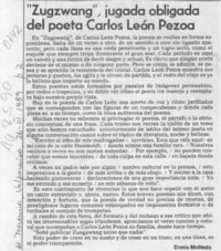 "Zugzwang", jugada obligada del poeta Carlos León Pezoa  [artículo] Ennio Moltedo.