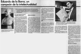 Eduardo de la Barra, un campeón de la intelectualidad
