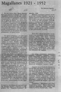 Magallanes 1921-1952