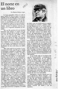 El norte en un libro  [artículo] Marino Muñoz Lagos.