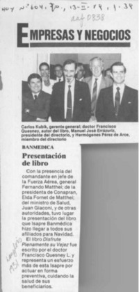 Presentación de libro  [artículo].