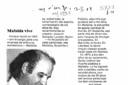 Mafalda vive  [artículo].