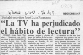 "La TV ha perjudicado el hábito de lectura"